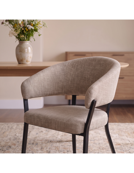 Silla de salón tapizada CLOE