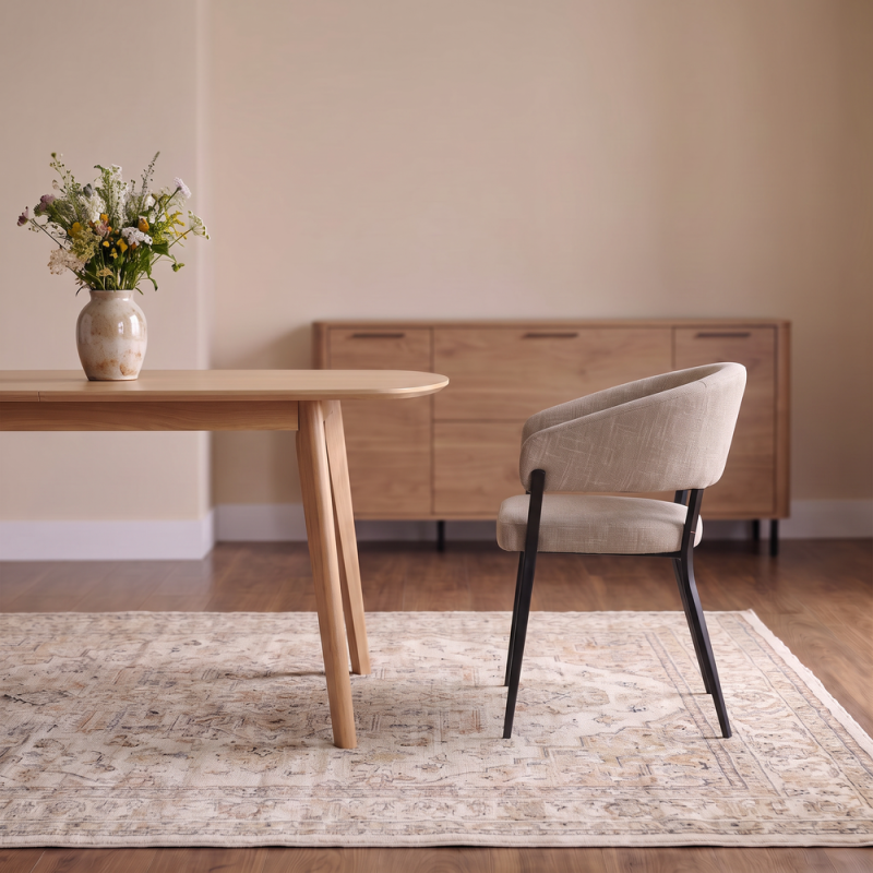 Silla de salón tapizada CLOE