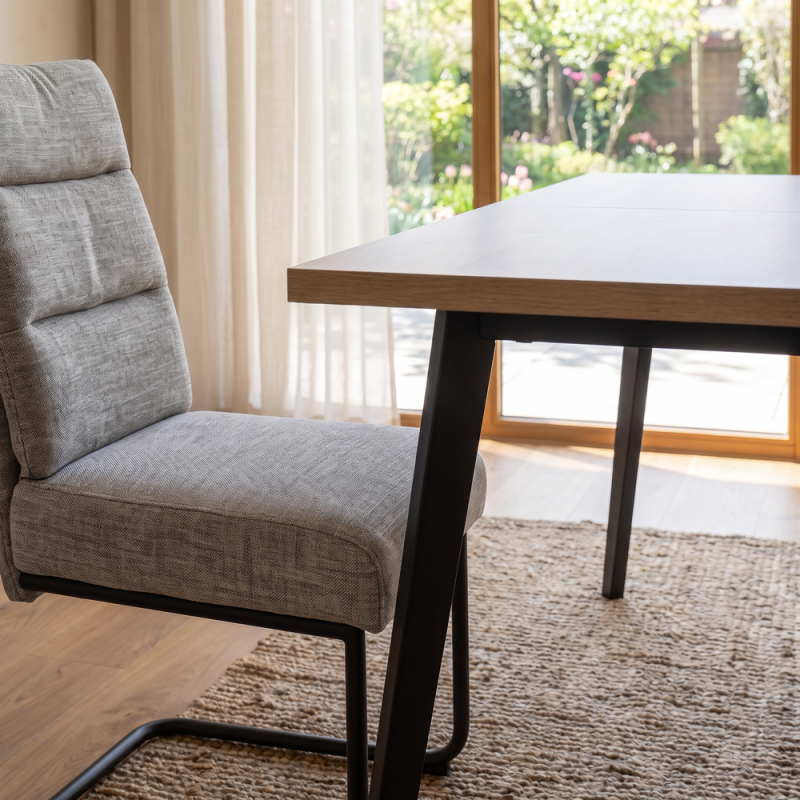 Silla de salón tapizada ANDREA