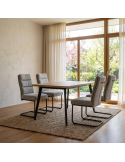 Silla de salón tapizada ANDREA