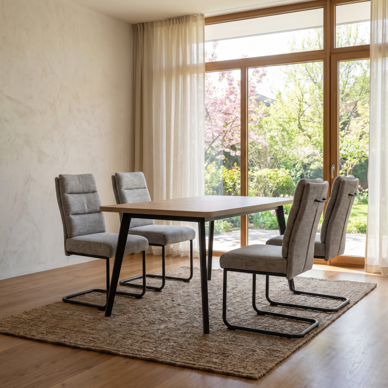 Silla de salón tapizada ANDREA