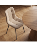 Silla de salón tapizada ANNA