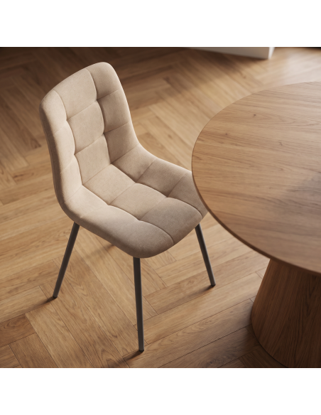 Silla de salón tapizada ANNA
