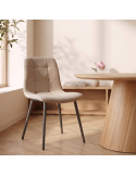 Silla de salón tapizada ANNA