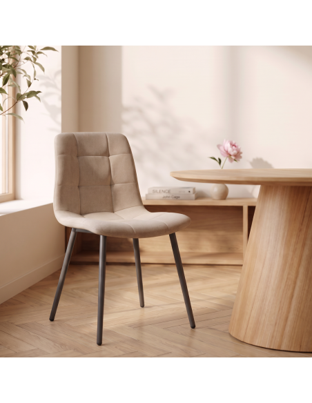 Silla de salón tapizada ANNA