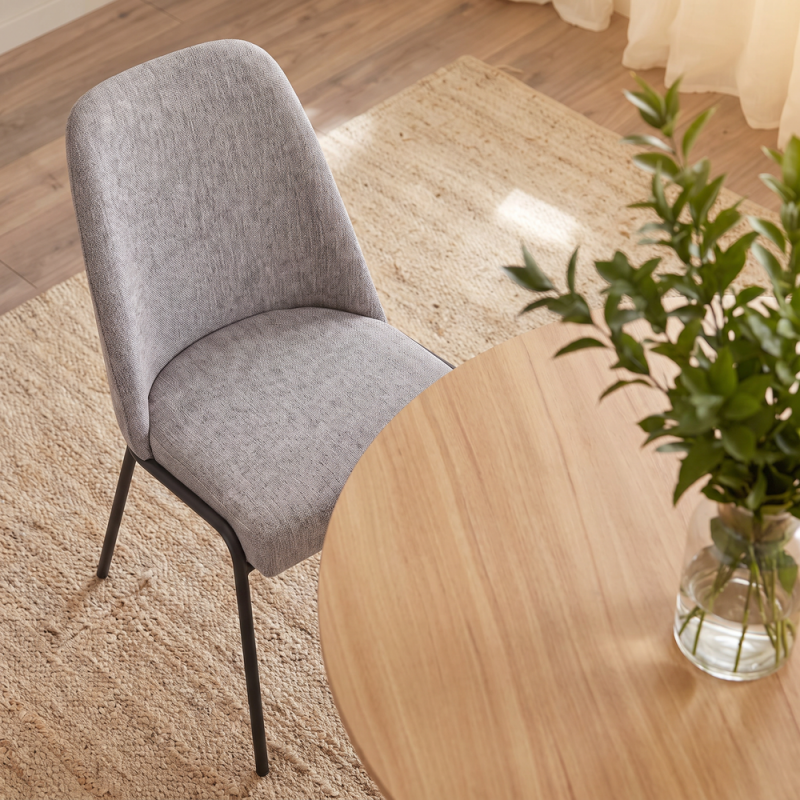Silla de salón tapizada GEMMA
