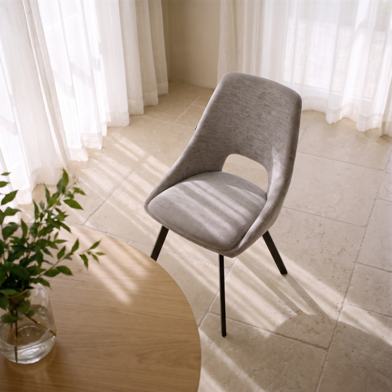Silla de salón tapizada GRETA