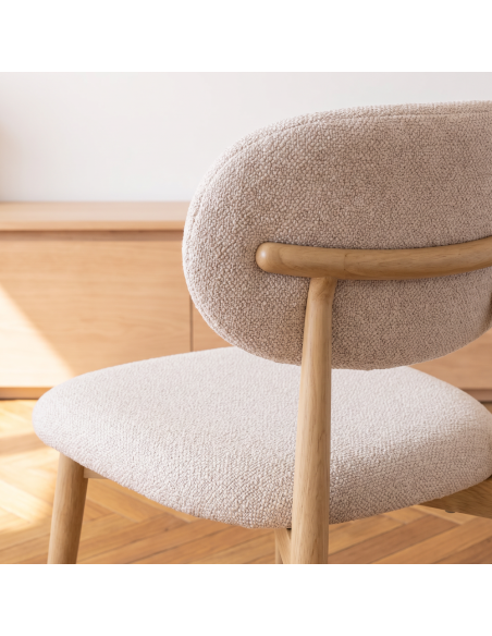 Silla de salón tapizada NICOLE
