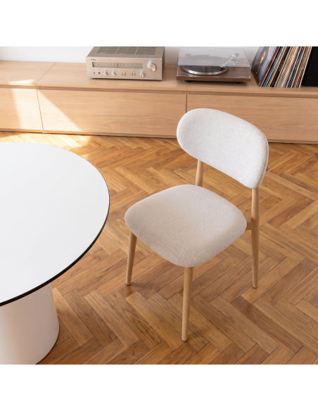Silla de salón tapizada NICOLE