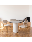 Silla de salón tapizada NICOLE