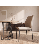 Silla de salón tapizada SELENA