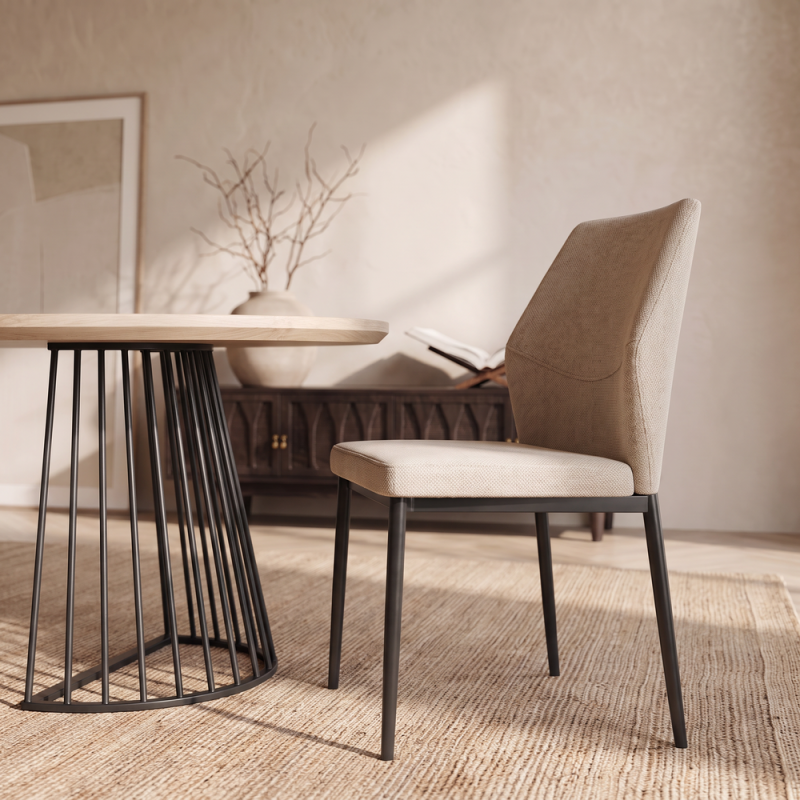 Silla de salón tapizada SELENA