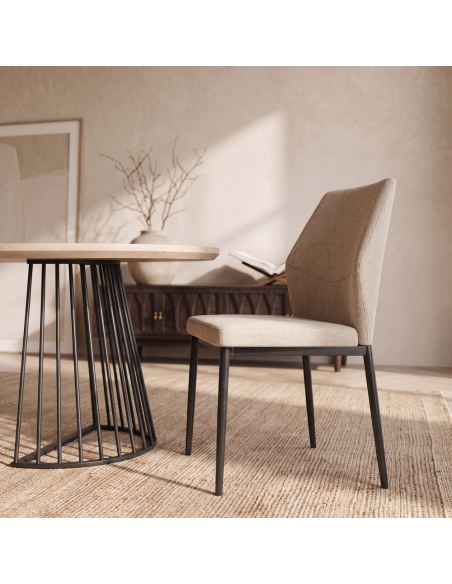 Silla de salón tapizada SELENA