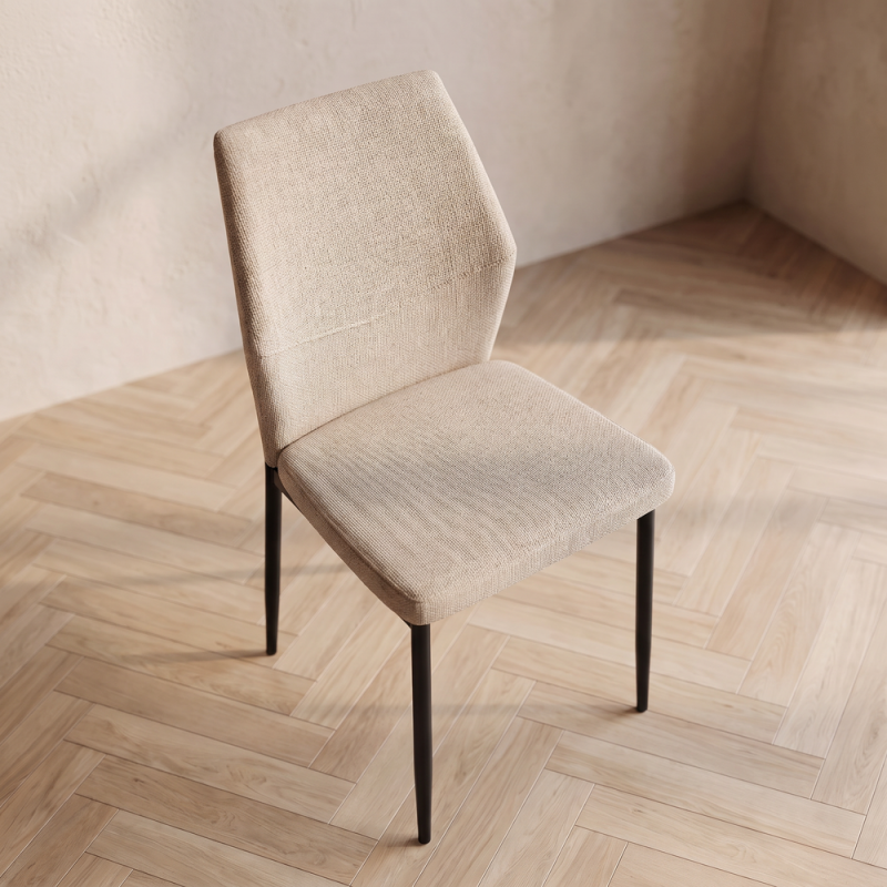 Silla de salón tapizada SELENA