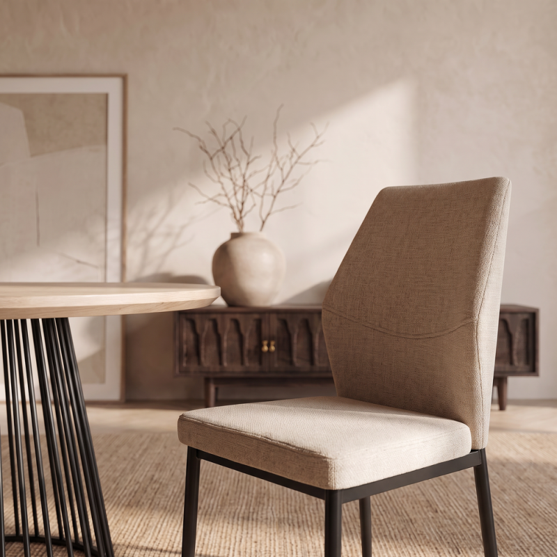 Silla de salón tapizada SELENA