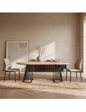 Silla de salón tapizada SELENA