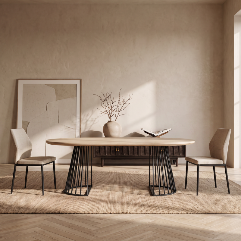 Silla de salón tapizada SELENA