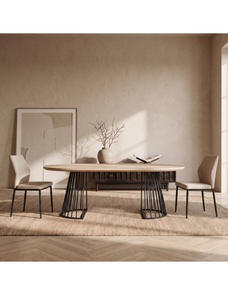 Silla de salón tapizada SELENA