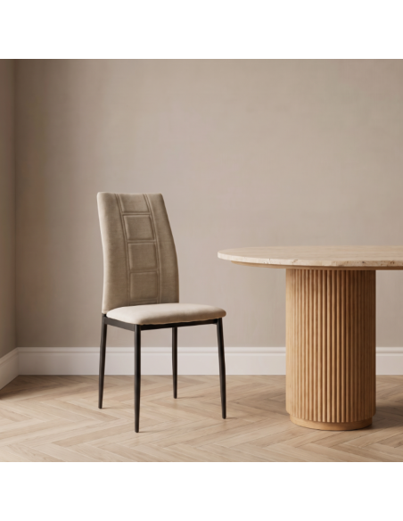 Silla de salón tapizada ELORA