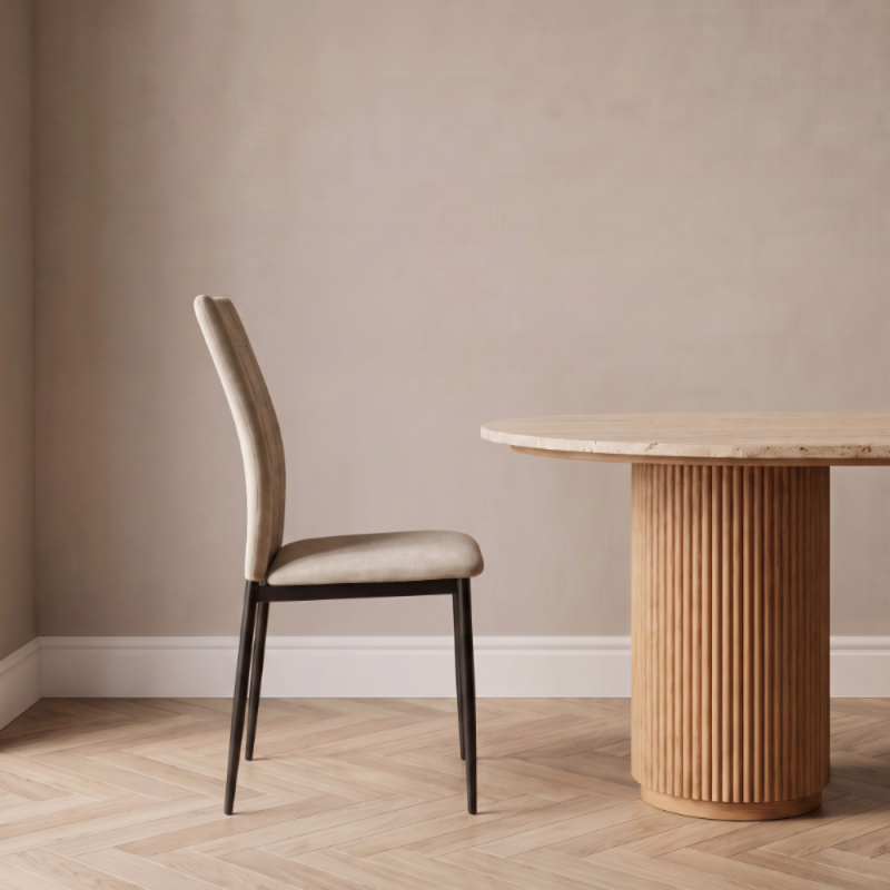 Silla de salón tapizada ELORA