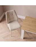 Silla de salón tapizada YARA