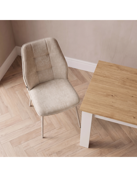 Silla de salón tapizada YARA