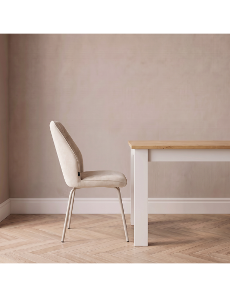 Silla de salón tapizada YARA