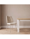 Silla de salón tapizada YARA
