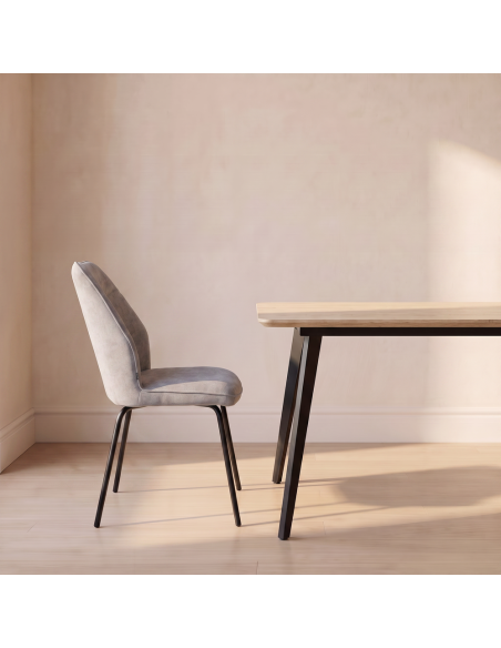 Silla de salón tapizada YARA I