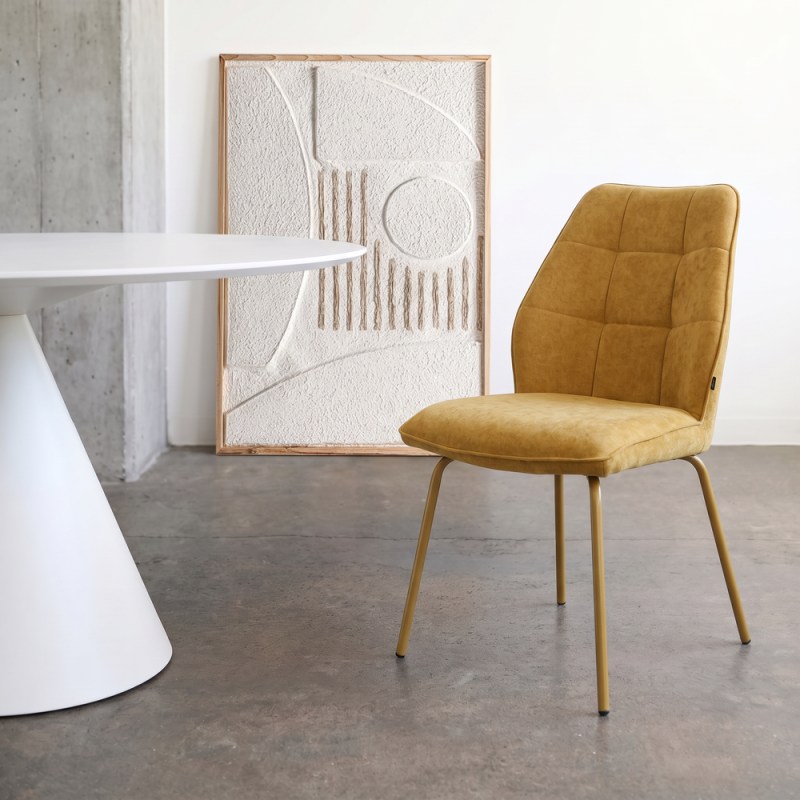 Silla de salón tapizada YARA II