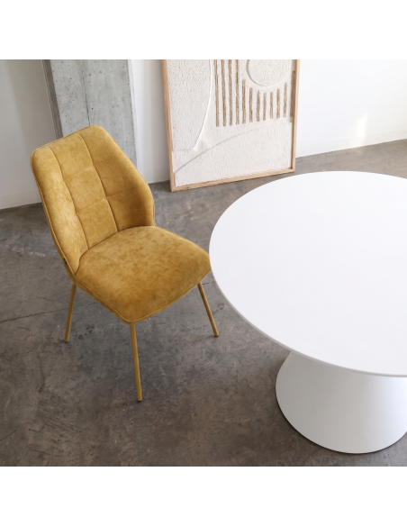 Silla de salón tapizada YARA II