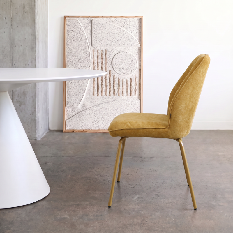 Silla de salón tapizada YARA II