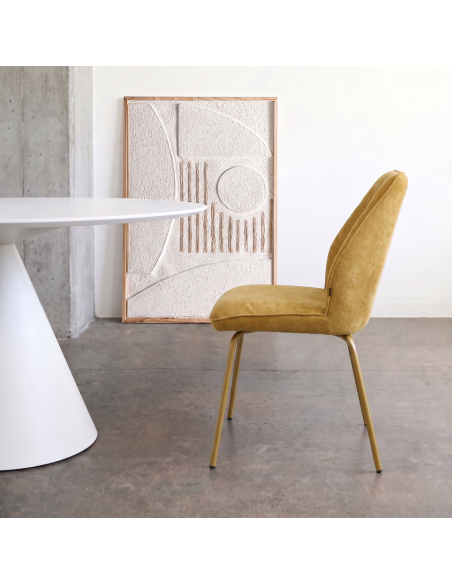 Silla de salón tapizada YARA II