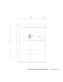 Vitrina baja dos puertas MARCO II