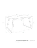 Mesa rectangular extensible SANA I
