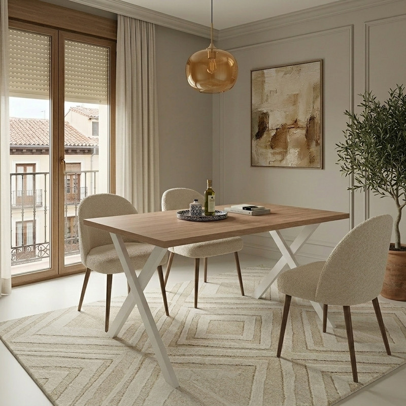 Mesa rectangular fija XENIA
