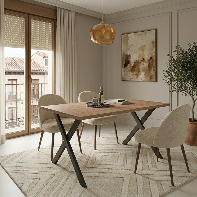 Mesa rectangular fija XENIA