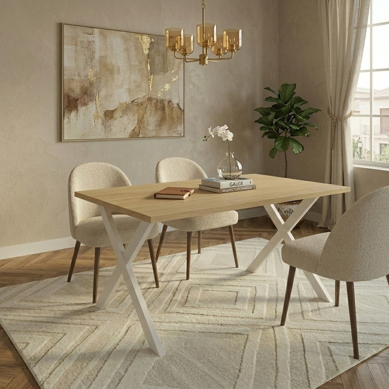 Mesa rectangular fija XENIA