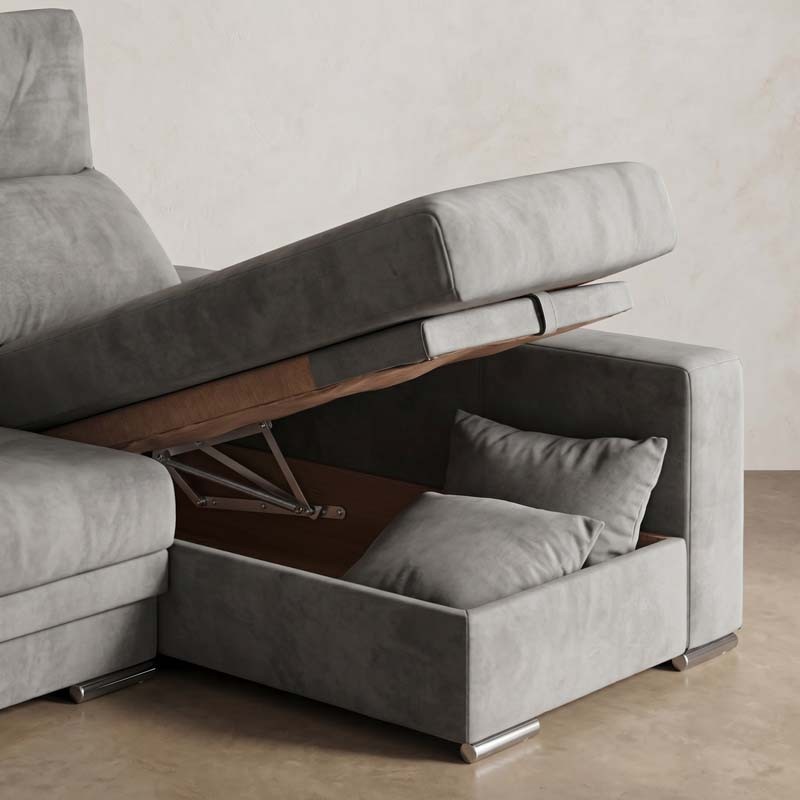 Chaise longue con arcón elevable SAVONA