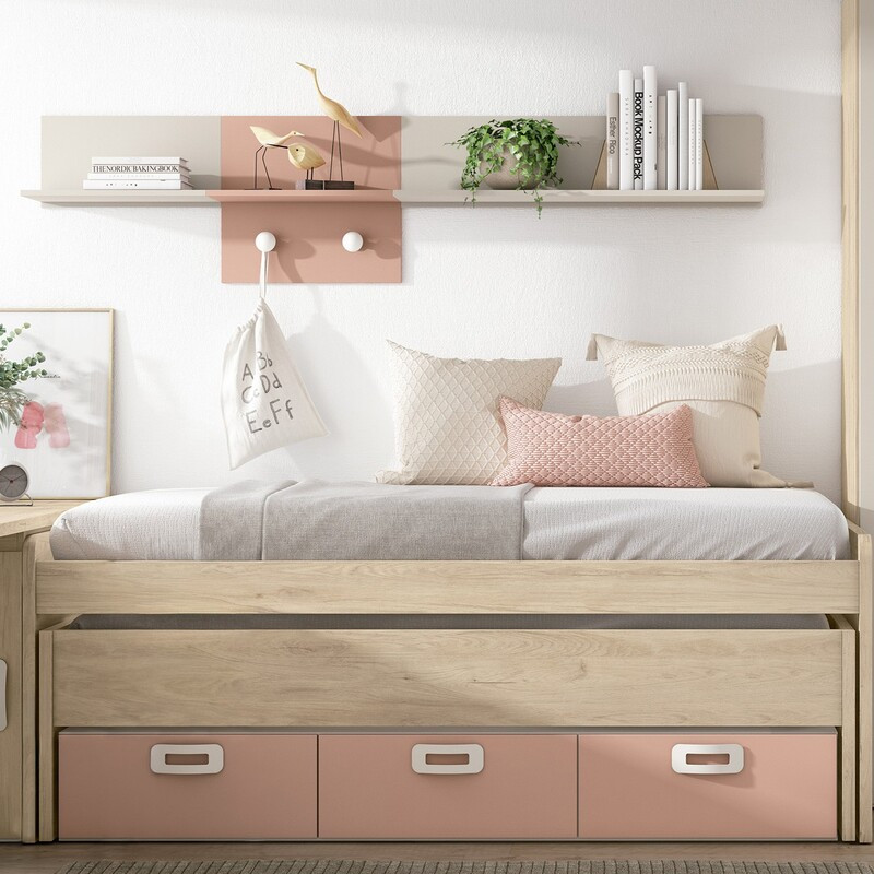 Cama compacta tres cajones MAX