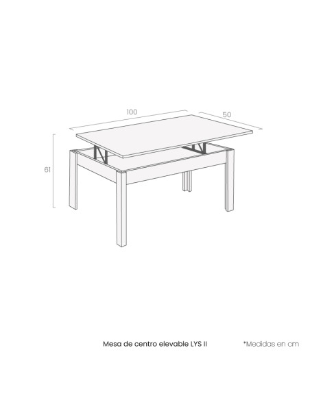 Mesa de centro elevable LYS II