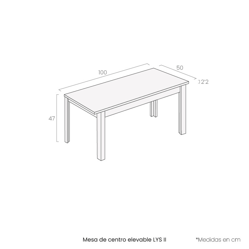 Mesa de centro elevable LYS II