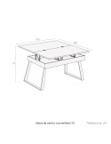 Mesa de centro convertible LYS