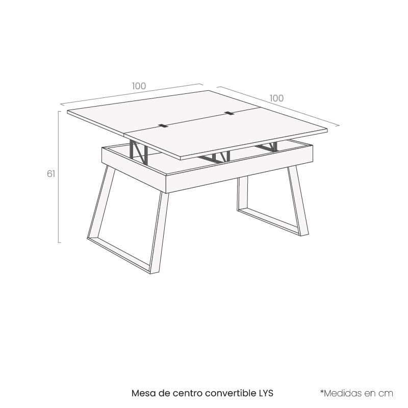 Mesa de centro convertible LYS