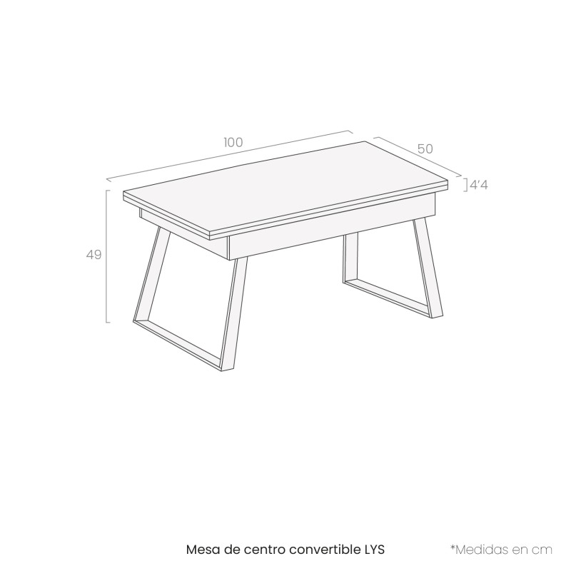 Mesa de centro convertible LYS