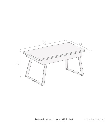 Mesa de centro convertible LYS