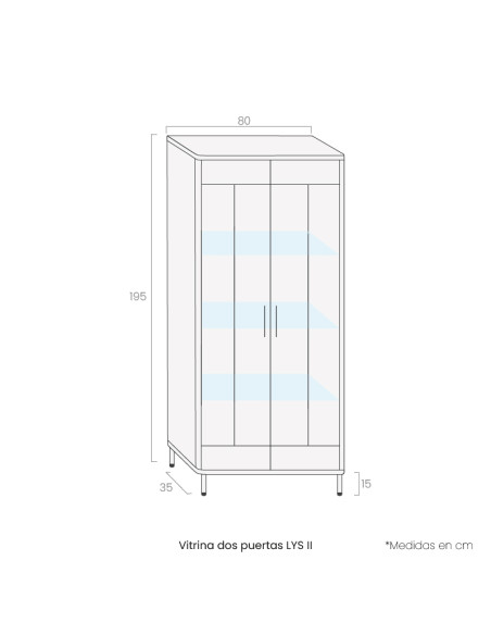 Vitrina dos puertas LYS II