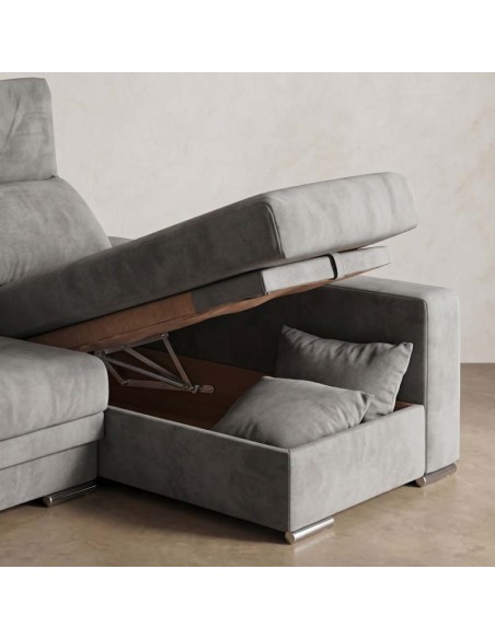 Chaise longue con arcón elevable SAVONA