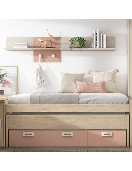 Cama compacta tres cajones MAX