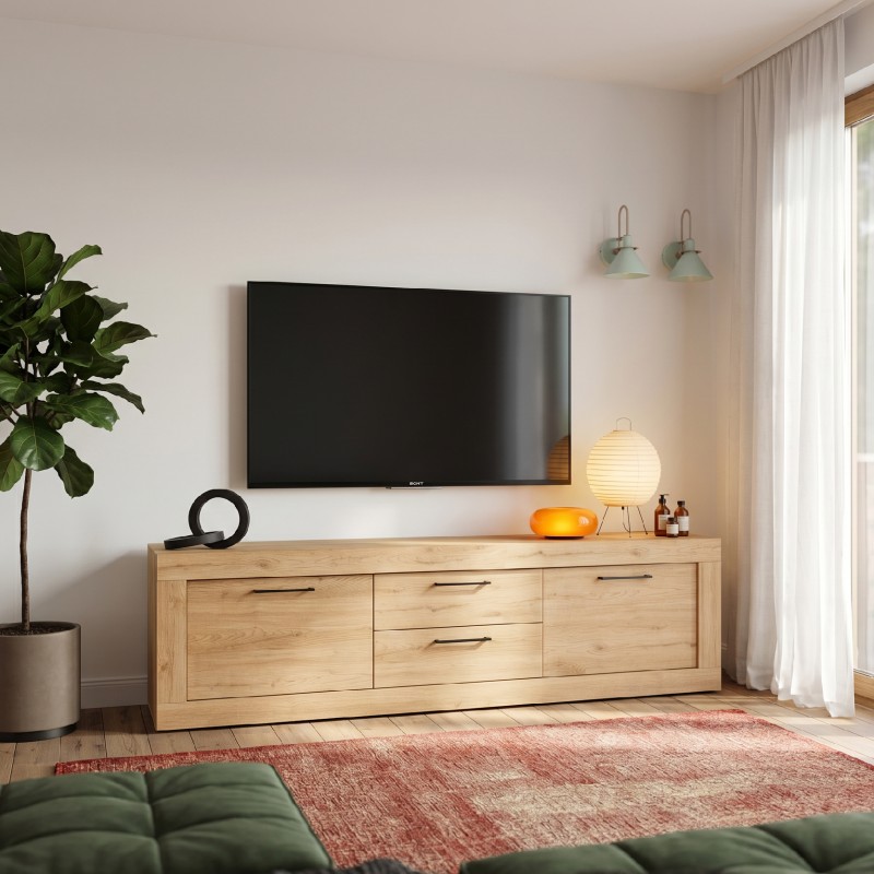 Mueble TV dos cajones y dos puertas 181 cm DALIA